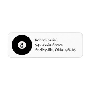 8-Ball Return Address Labels