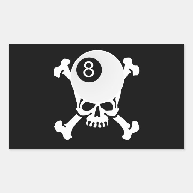 8 ball skull sticker (Front)