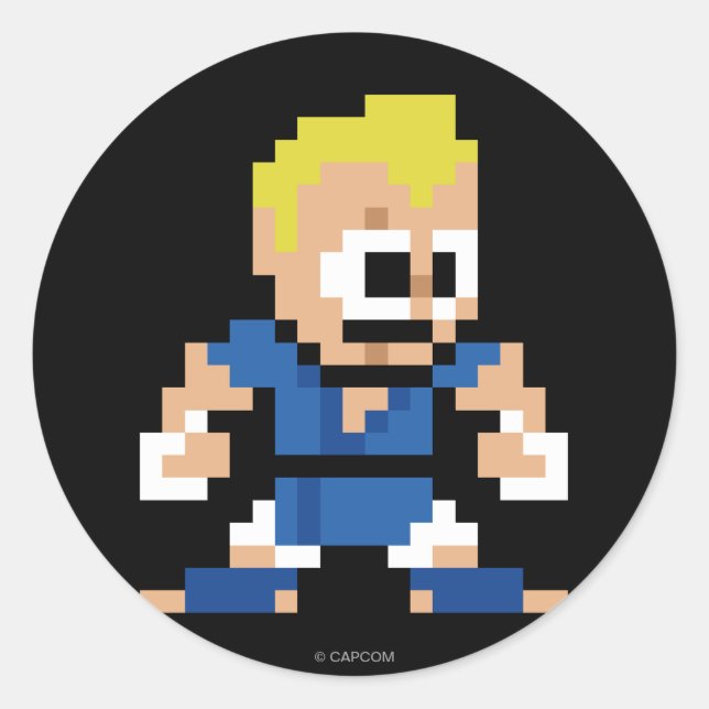 8-Bit Abel Classic Round Sticker (Front)