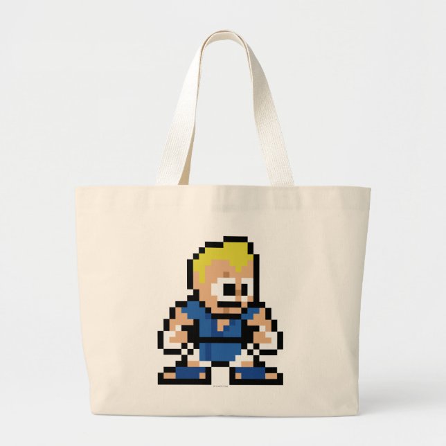 8-Bit Abel Large Tote Bag (Front)