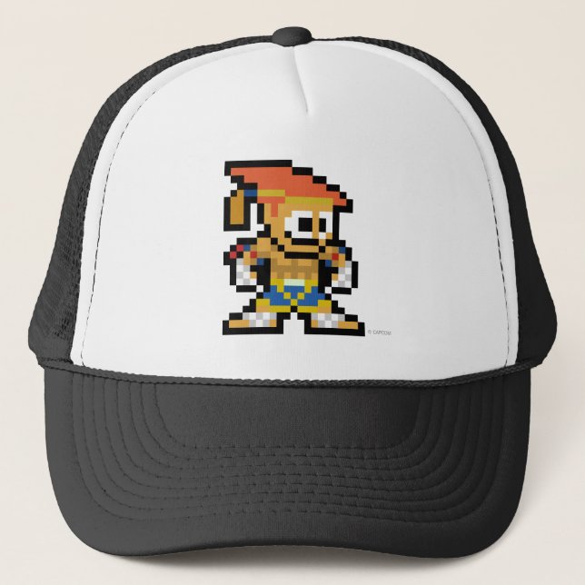 8-Bit Adon Trucker Hat (Front)