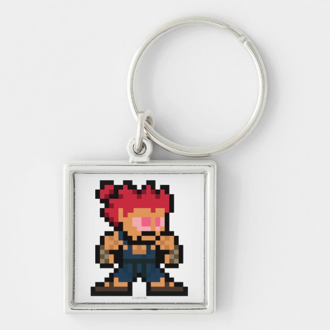 8-Bit Akuma Keychain (Front)