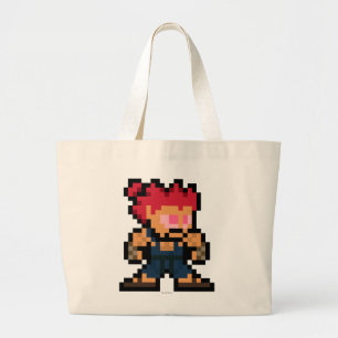 8-Bit Akuma Large Tote Bag