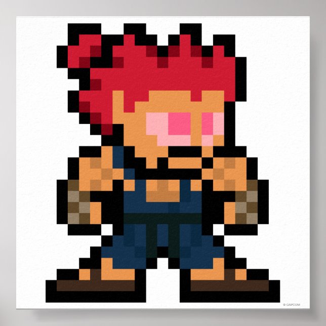 8-Bit Akuma Poster (Front)