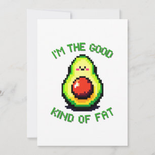 8-Bit Avocado: Retro Humor Meets Health Holiday Card