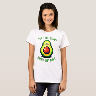 8-Bit Avocado: Retro Humor Meets Health T-Shirt