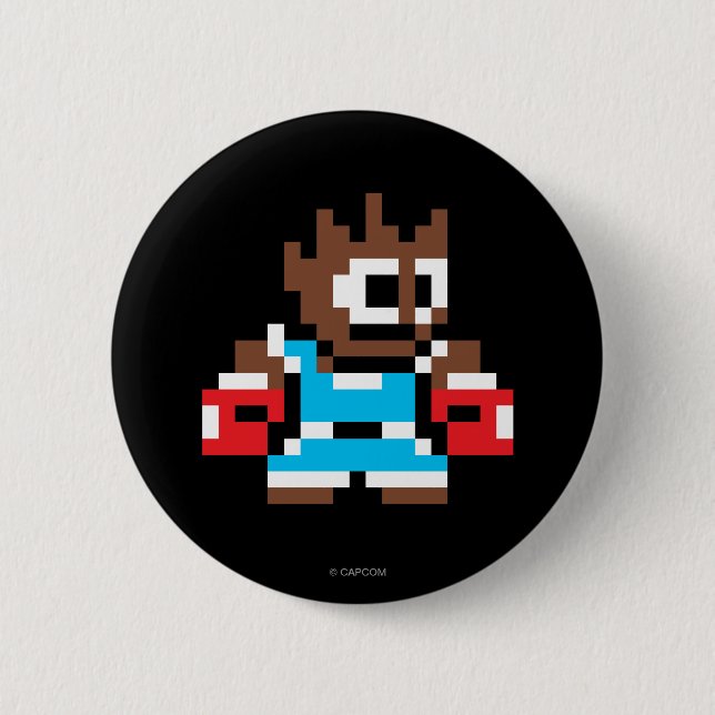 8-Bit Balrog 2 Inch Round Button (Front)