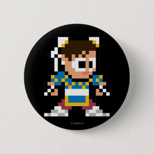 8-Bit Chun-Li 2 Inch Round Button