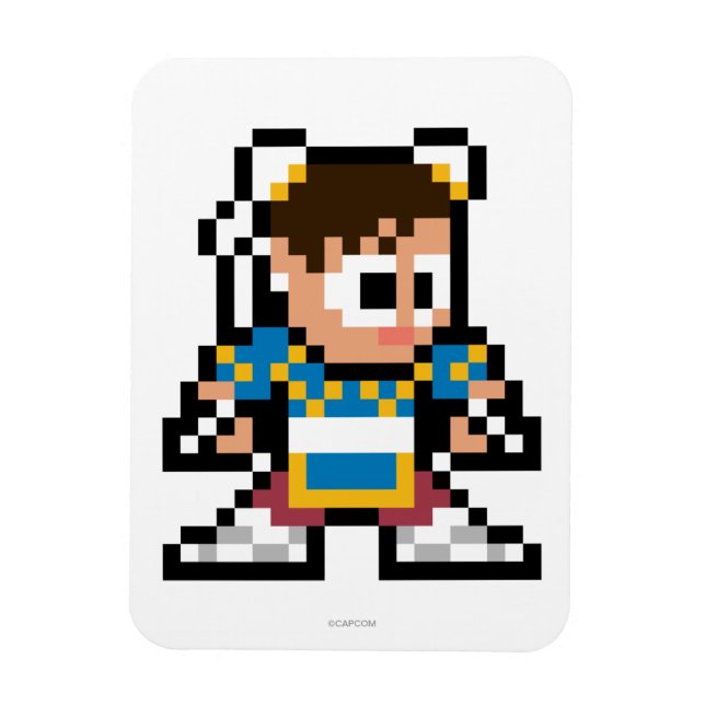 8-Bit Chun-Li Magnet (Vertical)