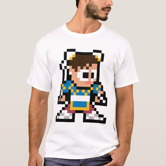 8-Bit Chun-Li T-Shirt (Front)