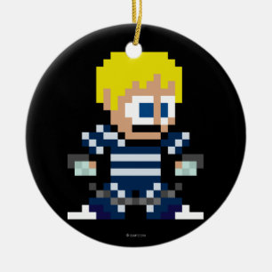 8-Bit Cody Ceramic Ornament