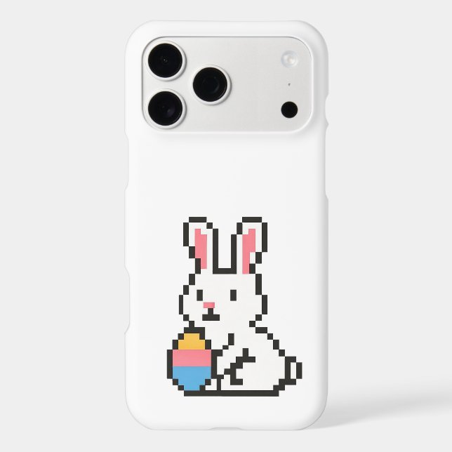 8 bit cute Easter bunny/rabbit (Back)