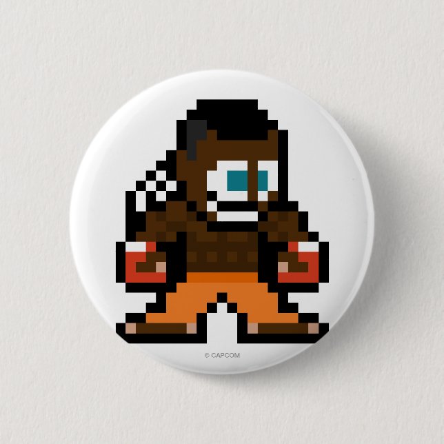 8-Bit Deejay 2 Inch Round Button (Front)
