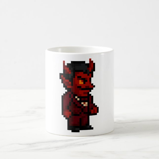 8-bit Devil Coffee Mug (Center)