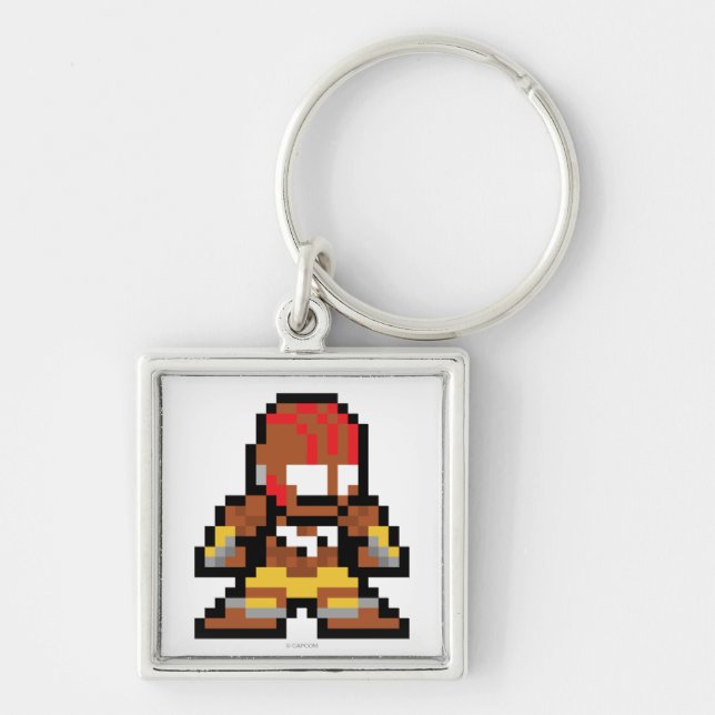 8-Bit Dhalsim Keychain (Front)
