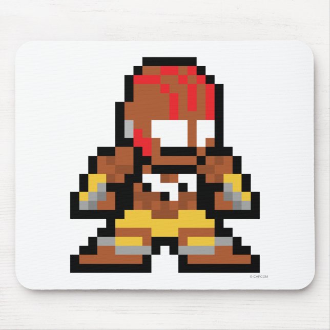 8-Bit Dhalsim Mouse Pad (Front)