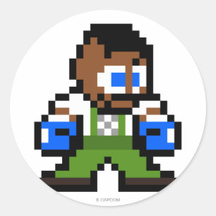 8-Bit Dudley Classic Round Sticker