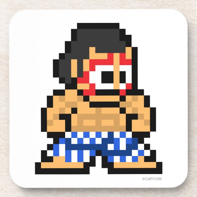8-Bit E. Honda Coaster (Front)