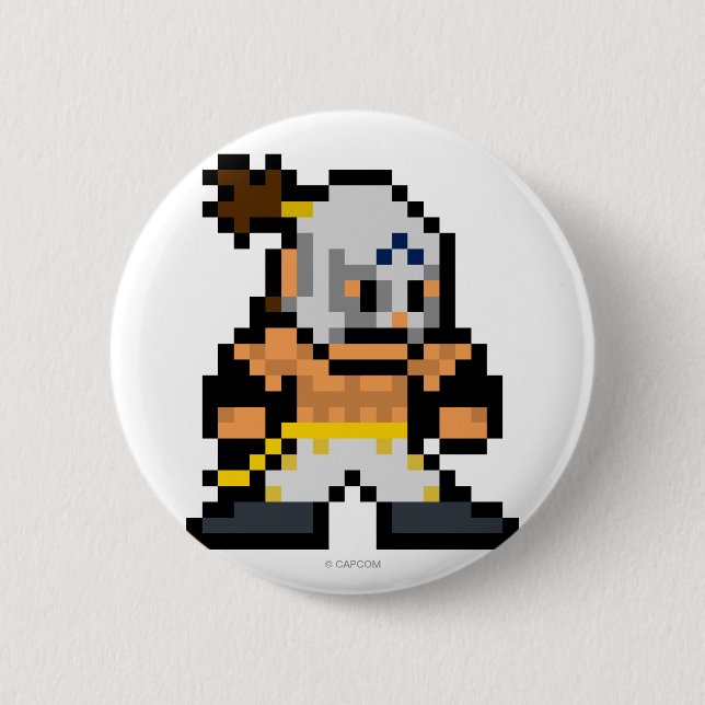 8-Bit El Fuerte 2 Inch Round Button (Front)
