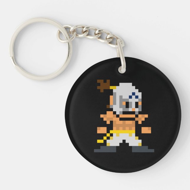 8-Bit El Fuerte Keychain (Front)