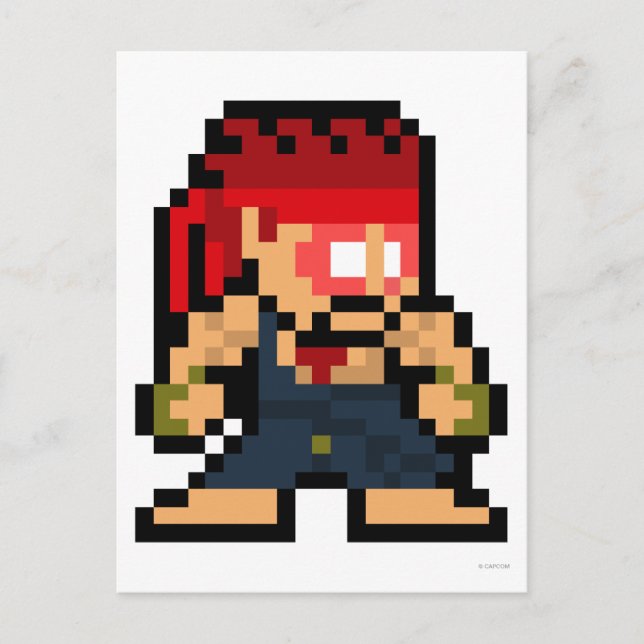 8-Bit Evil Ryu Postcard (Front)