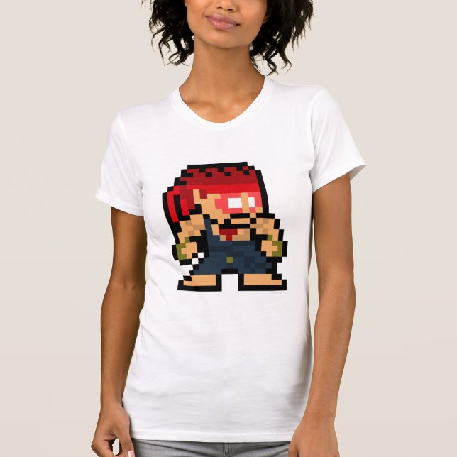 8-Bit Evil Ryu T-Shirt (Front)