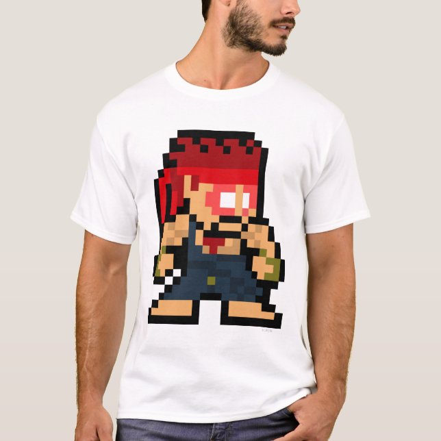 8-Bit Evil Ryu T-Shirt (Front)
