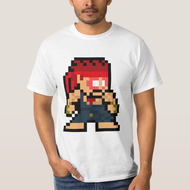 8-Bit Evil Ryu T-Shirt (Front)