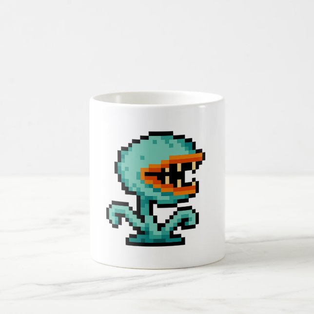 8-bit Flytrap Monster Coffee Mug (Center)
