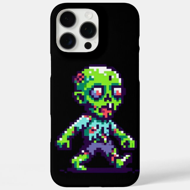 8-bit funny zombie Halloween  Case-Mate iPhone Case (Back)