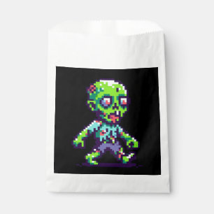 8-bit funny zombie Halloween  Favour Bag