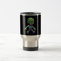8-bit funny zombie Halloween