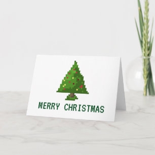8-bit Geek Pixel Christmas Holiday Tree