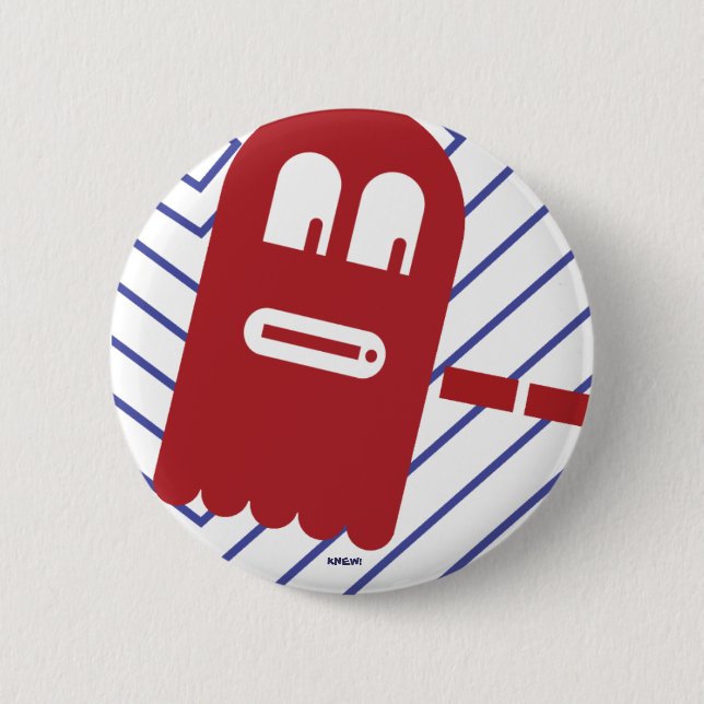 8-BIT GHOST Button (Front)