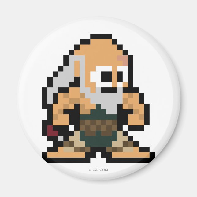 8-Bit Gouken Magnet (Front)
