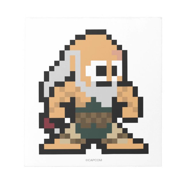 8-Bit Gouken Notepad (Front)
