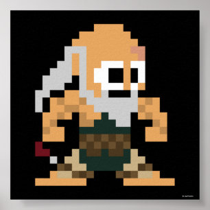 8-Bit Gouken Poster