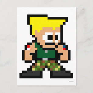 8-Bit Guile Postcard