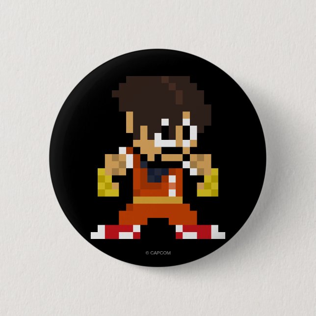 8-Bit Guy 2 Inch Round Button (Front)