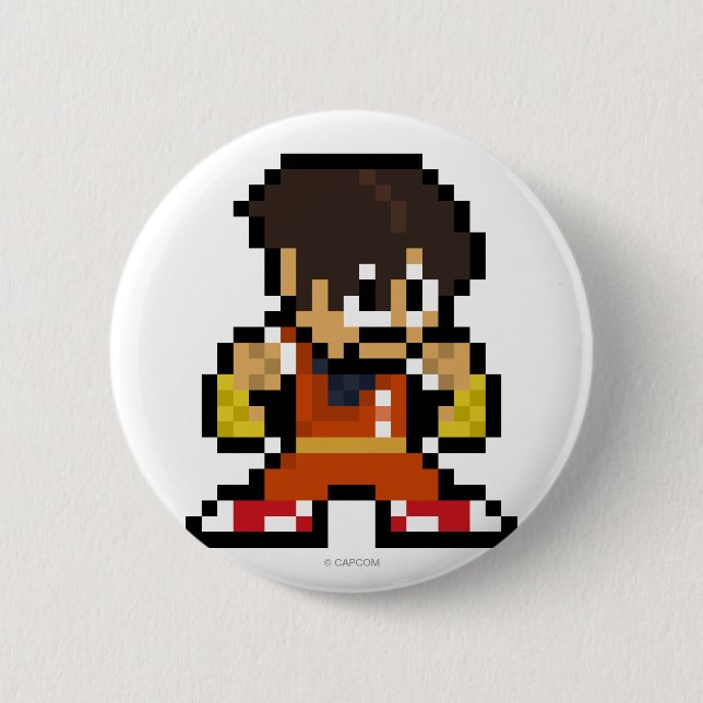 8-Bit Guy 2 Inch Round Button (Front)