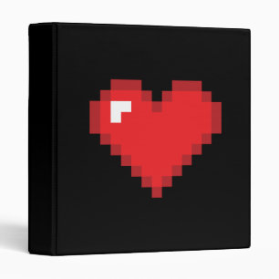 8 Bit Heart Binder