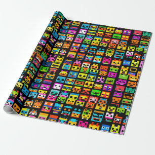 8 Bit - Holiday & Bday Gift Wrapping Paper 
