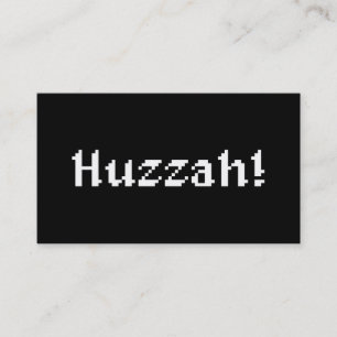 8 Bit Huzzah! Business Card