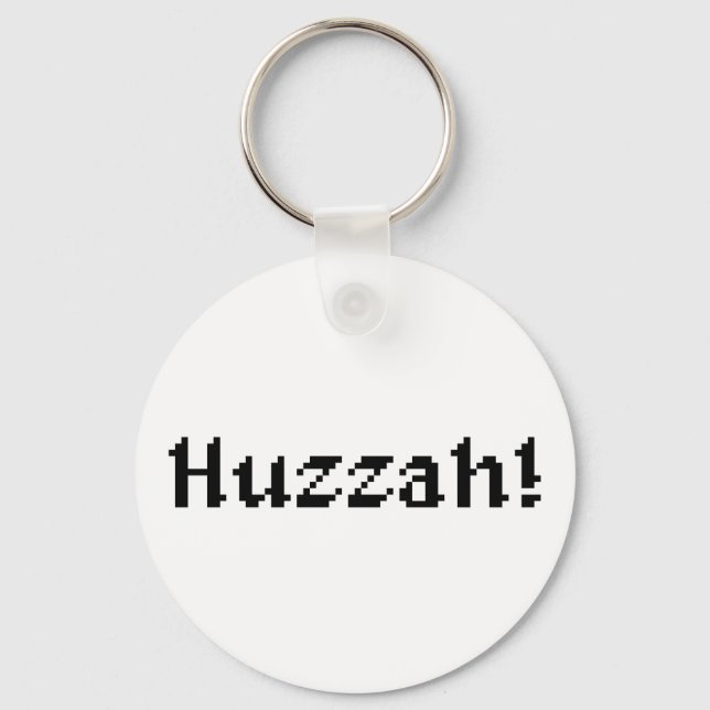 8 Bit Huzzah! Keychain (Front)
