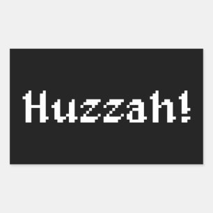 8 Bit Huzzah! Sticker
