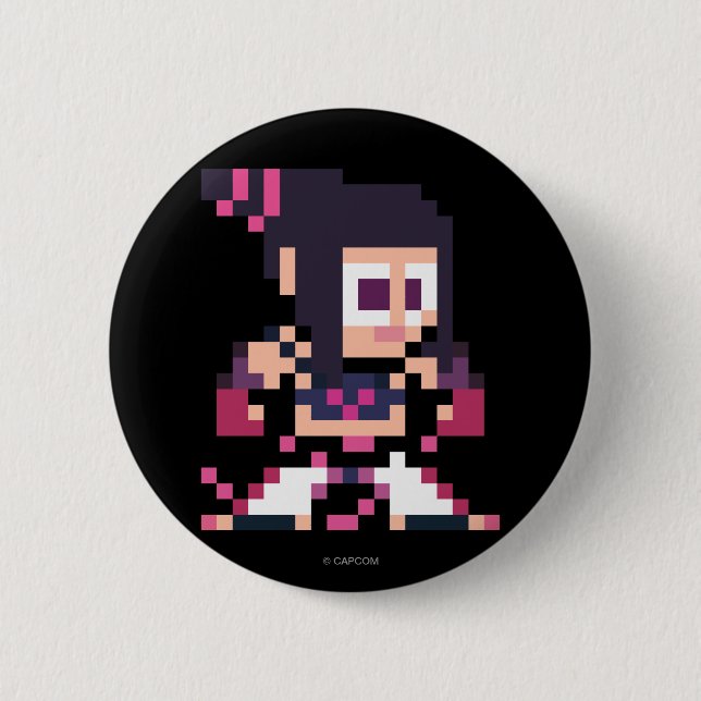 8-Bit Juri 2 Inch Round Button (Front)