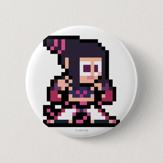 8-Bit Juri 2 Inch Round Button (Front)