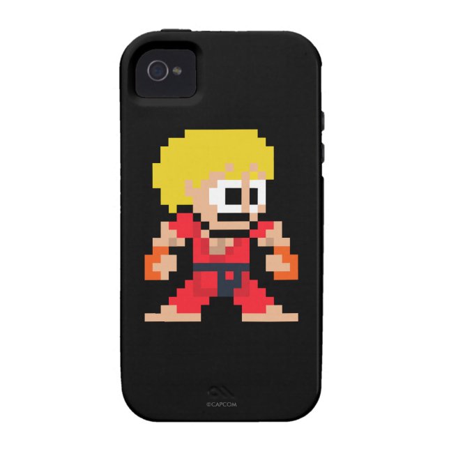 8-Bit Ken Case-Mate iPhone Case (Back)