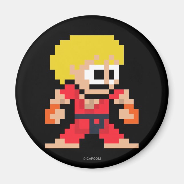 8-Bit Ken Magnet (Front)