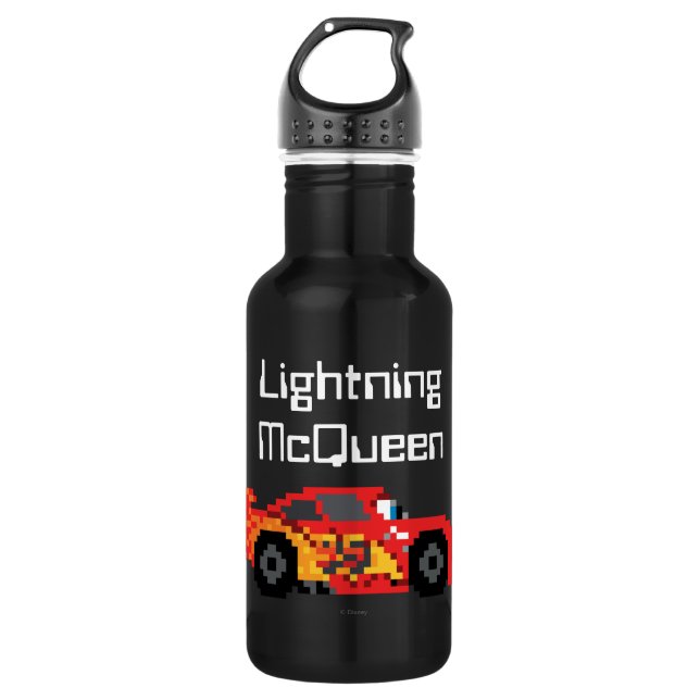 8-Bit Lightning McQueen 532 Ml Water Bottle (Front)